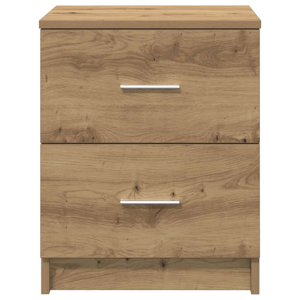 Tables de chevet 2 pcs avec 2 tiroirs chêne artisanal 40 x 36 x 50 cm - XIOS