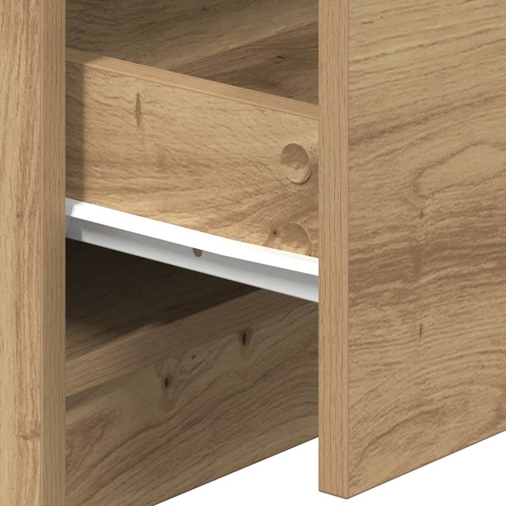 Tables de chevet 2 pcs avec 2 tiroirs chêne artisanal 40 x 36 x 50 cm - XIOS