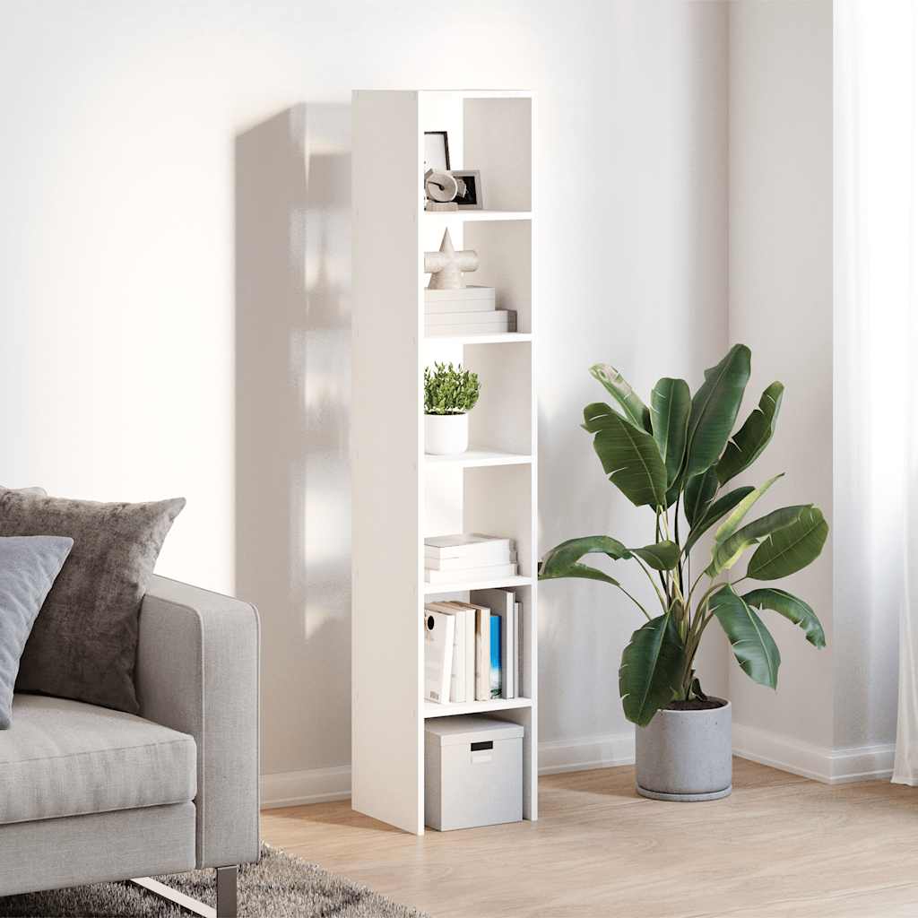 Bibliothèques 2 pcs empilable blanc 30x30x80 cm bois ingénierie - XIOS