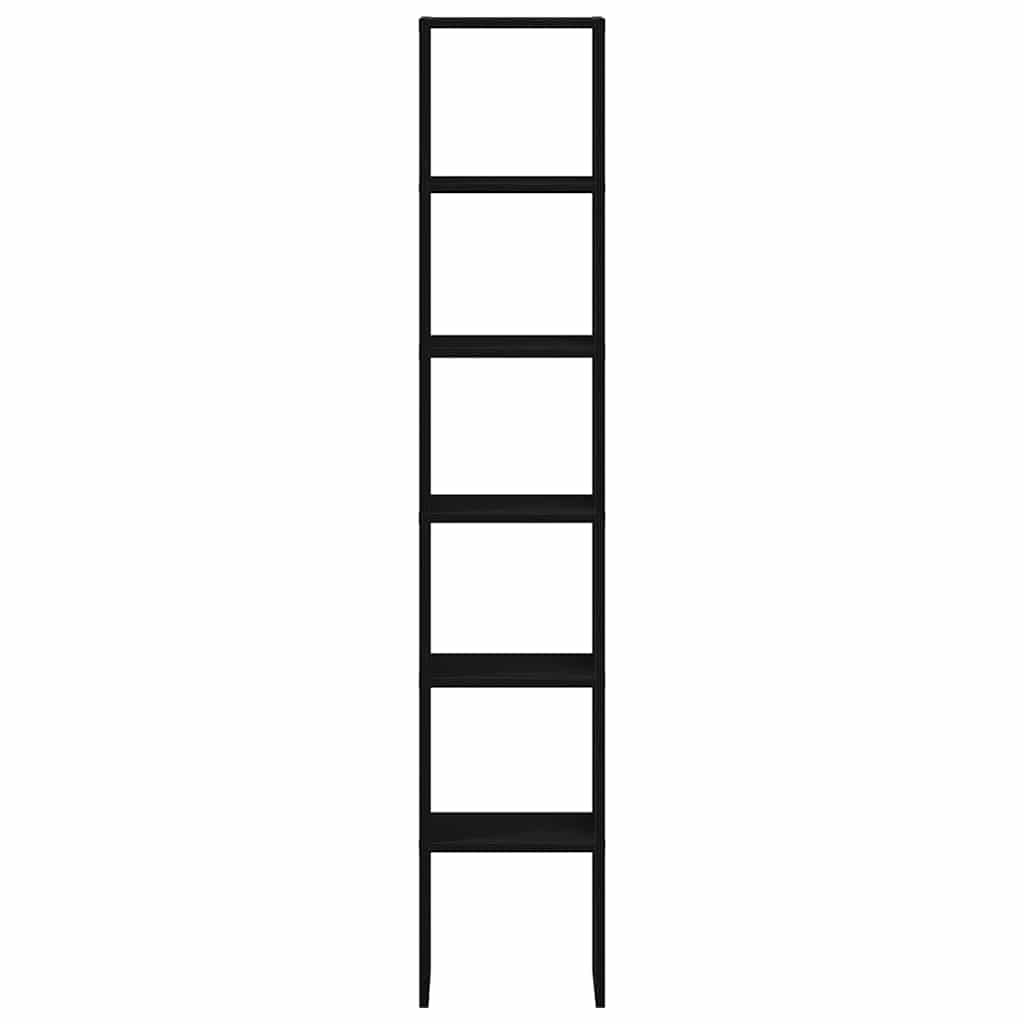 Bibliothèques 2 pcs empilable chêne noir bois d'ingénierie - XIOS