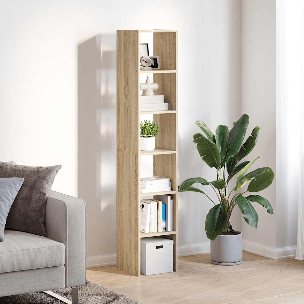 Bibliothèques 2 pcs empilable chêne sonoma bois d'ingénierie - XIOS