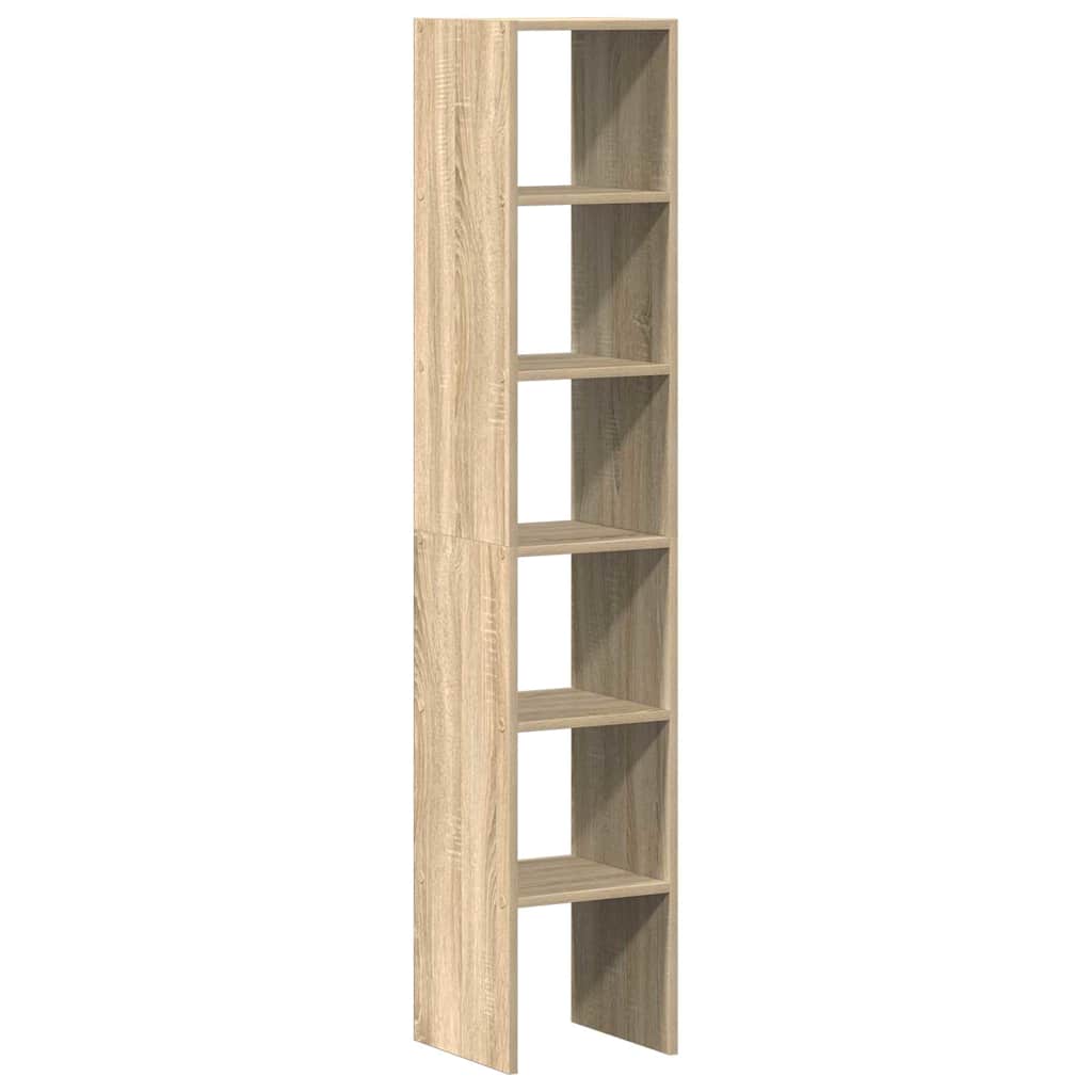 Bibliothèques 2 pcs empilable chêne sonoma bois d'ingénierie - XIOS