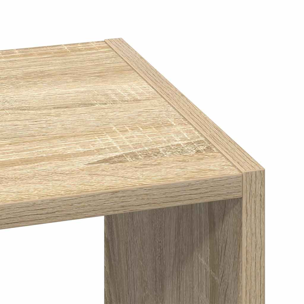 Bibliothèques 2 pcs empilable chêne sonoma bois d'ingénierie - XIOS