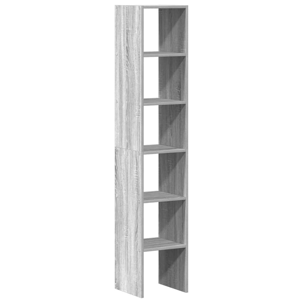 Bibliothèques 2 pcs empilable sonoma gris bois d'ingénierie - XIOS