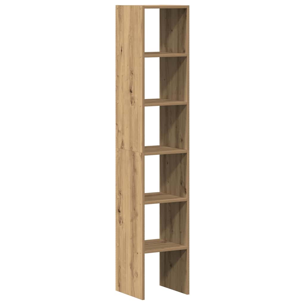 Bibliothèques 2 pcs empilable chêne artisanal bois d'ingénierie - XIOS