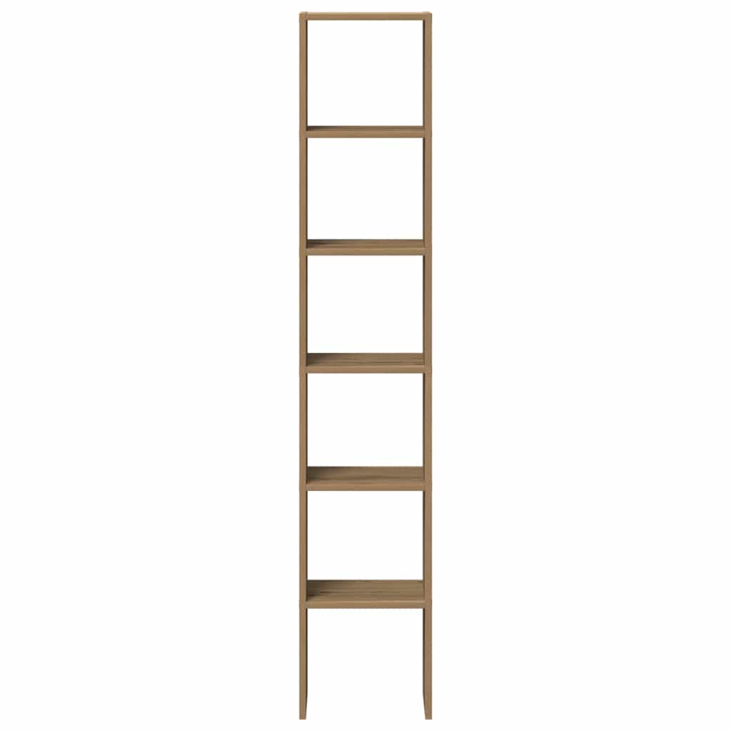 Bibliothèques 2 pcs empilable chêne artisanal bois d'ingénierie - XIOS