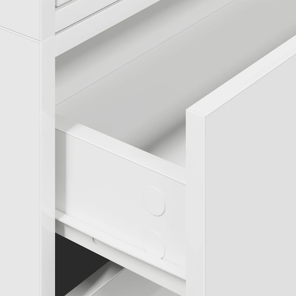 Armoires avec 2 tiroirs 2pcs blanc 60x31x40cm bois d'ingénierie - XIOS