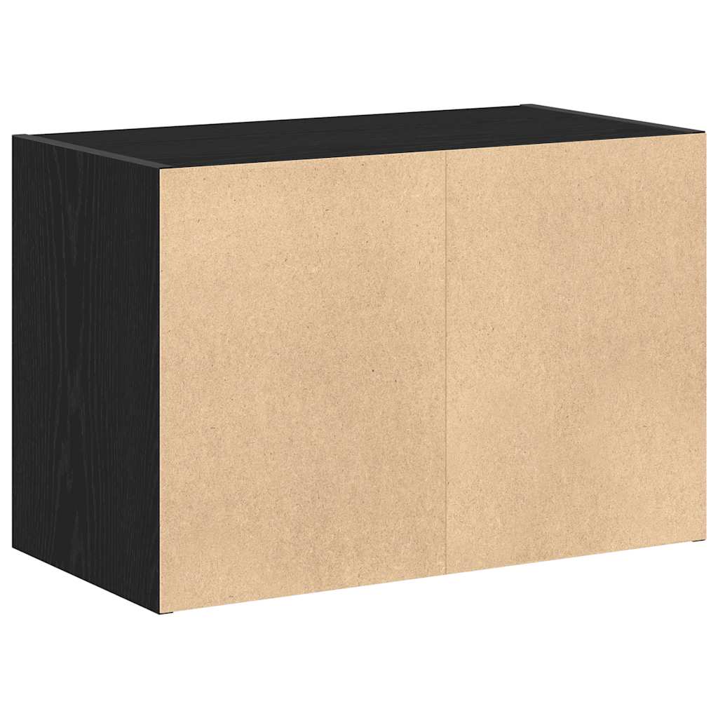 Armoire avec 2 tiroirs chêne noir 60x31x40 cm bois d'ingénierie - XIOS