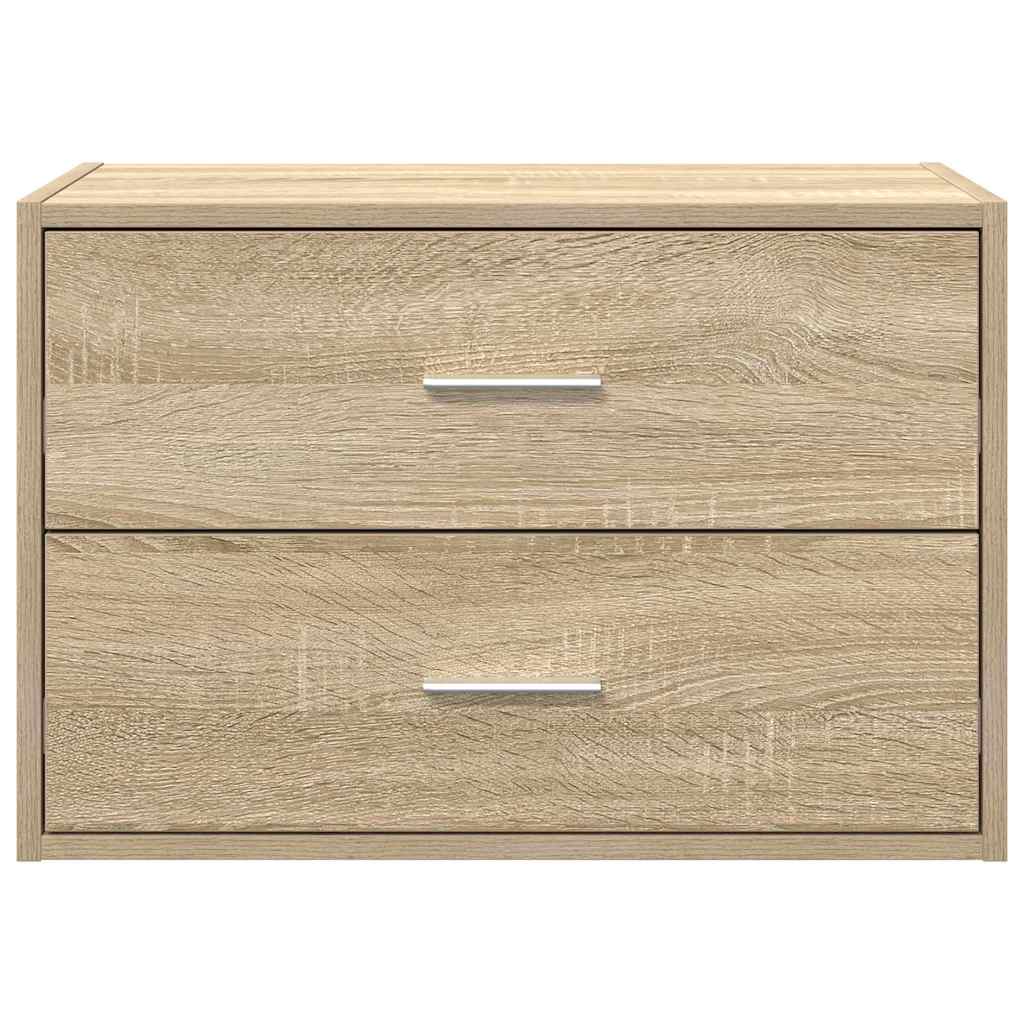 Armoire avec 2 tiroirs chêne sonoma 60x31x40 cm bois ingénierie - XIOS
