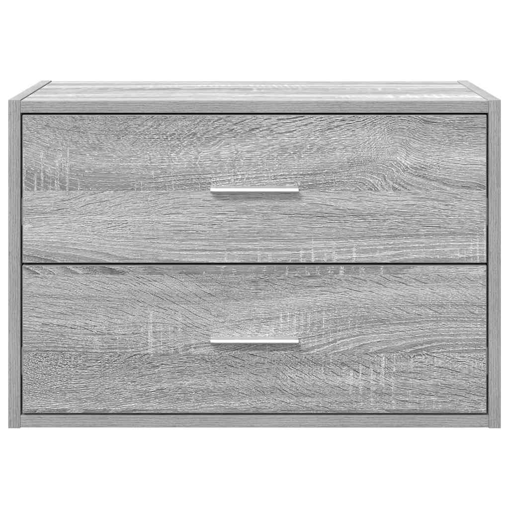 Armoire avec 2 tiroirs sonoma gris 60x31x40cm bois d'ingénierie - XIOS