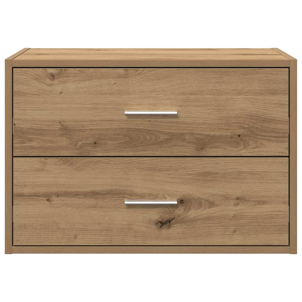 Armoire avec 2 tiroirs chêne artisanal bois d'ingénierie - XIOS