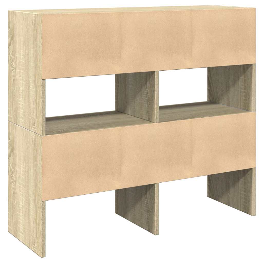 Étagères à chaussures 2 pcs empilable chêne sonoma 89,5x30x40cm - XIOS