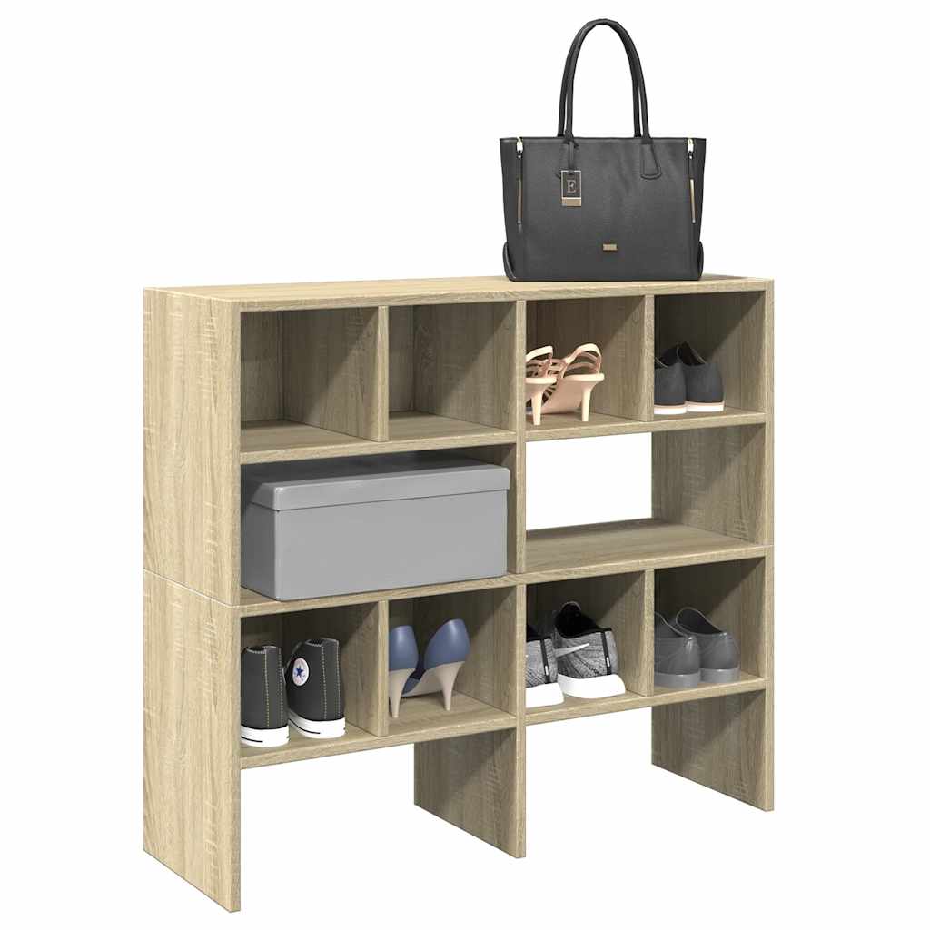 Étagères à chaussures 2 pcs empilable chêne sonoma 89,5x30x40cm - XIOS