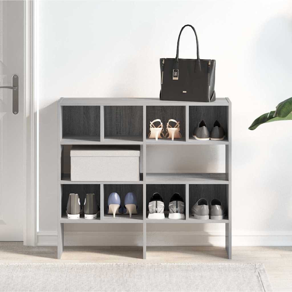 Étagères à chaussures empilables 2 pcs sonoma gris 89,5x30x40cm - XIOS
