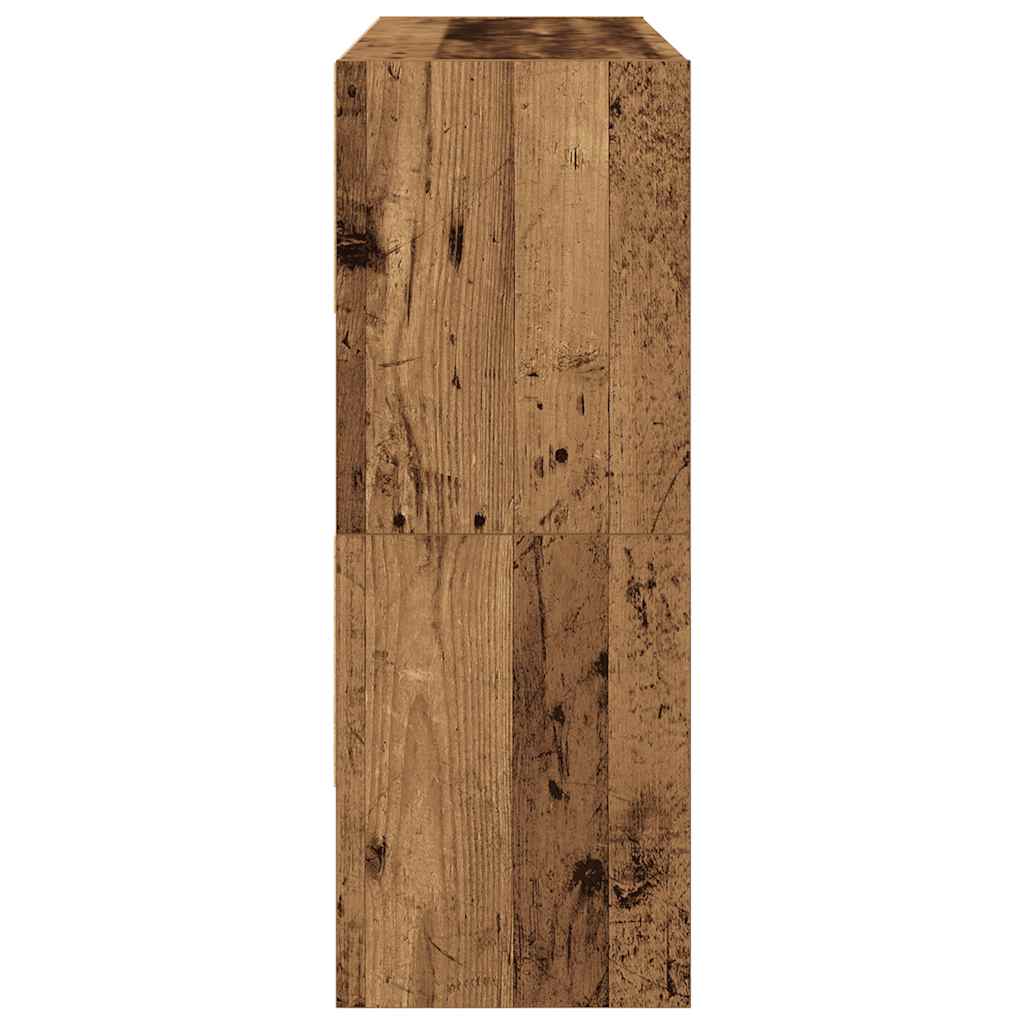 Étagères à chaussures empilables 2 pcs vieux bois 89,5x30x40 cm - XIOS