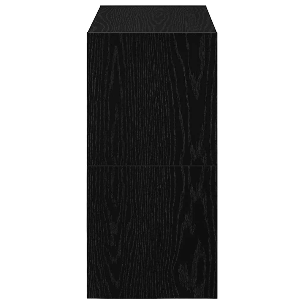 Étagères à chaussures, 2 pièces, empilables, chêne noir - XIOS