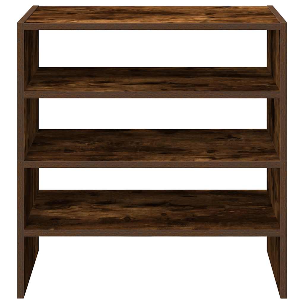 Étagères à chaussures 2 pcs empilable chêne fumé 60x30x30,5 cm - XIOS