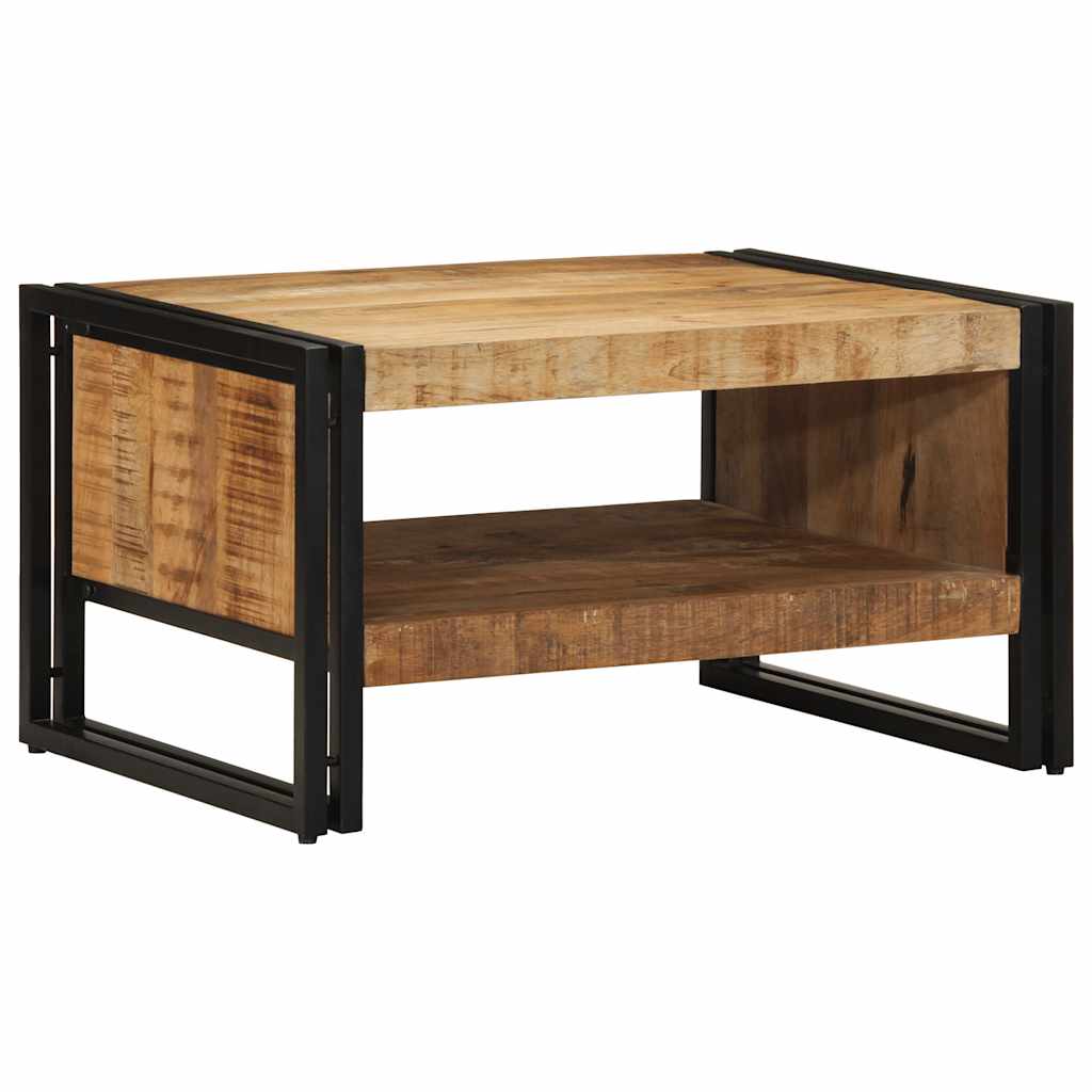 Table basse 70x50x38 cm bois de manguier massif brut - XIOS