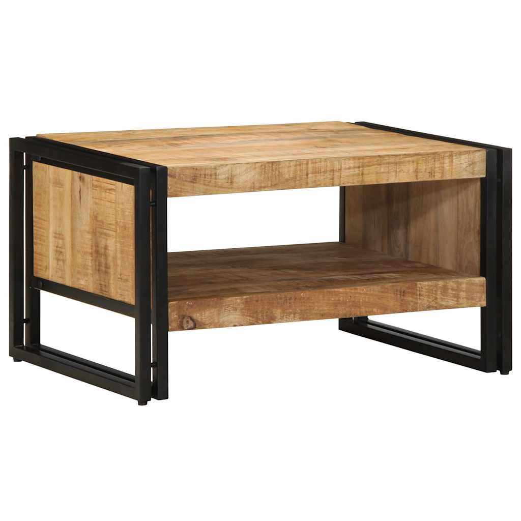 Table basse 70x50x38 cm bois de manguier massif brut - XIOS