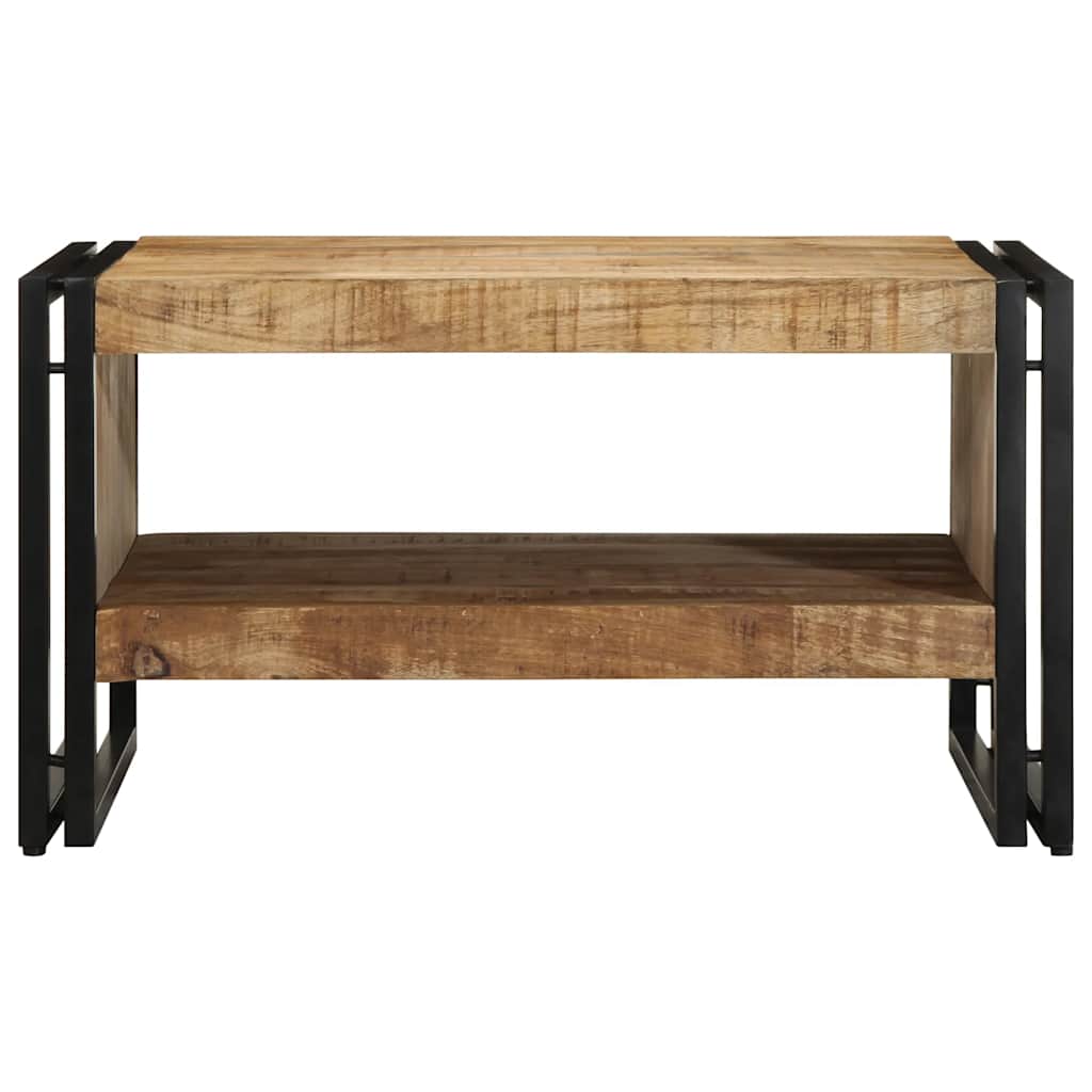 Table basse 70x50x38 cm bois de manguier massif brut - XIOS