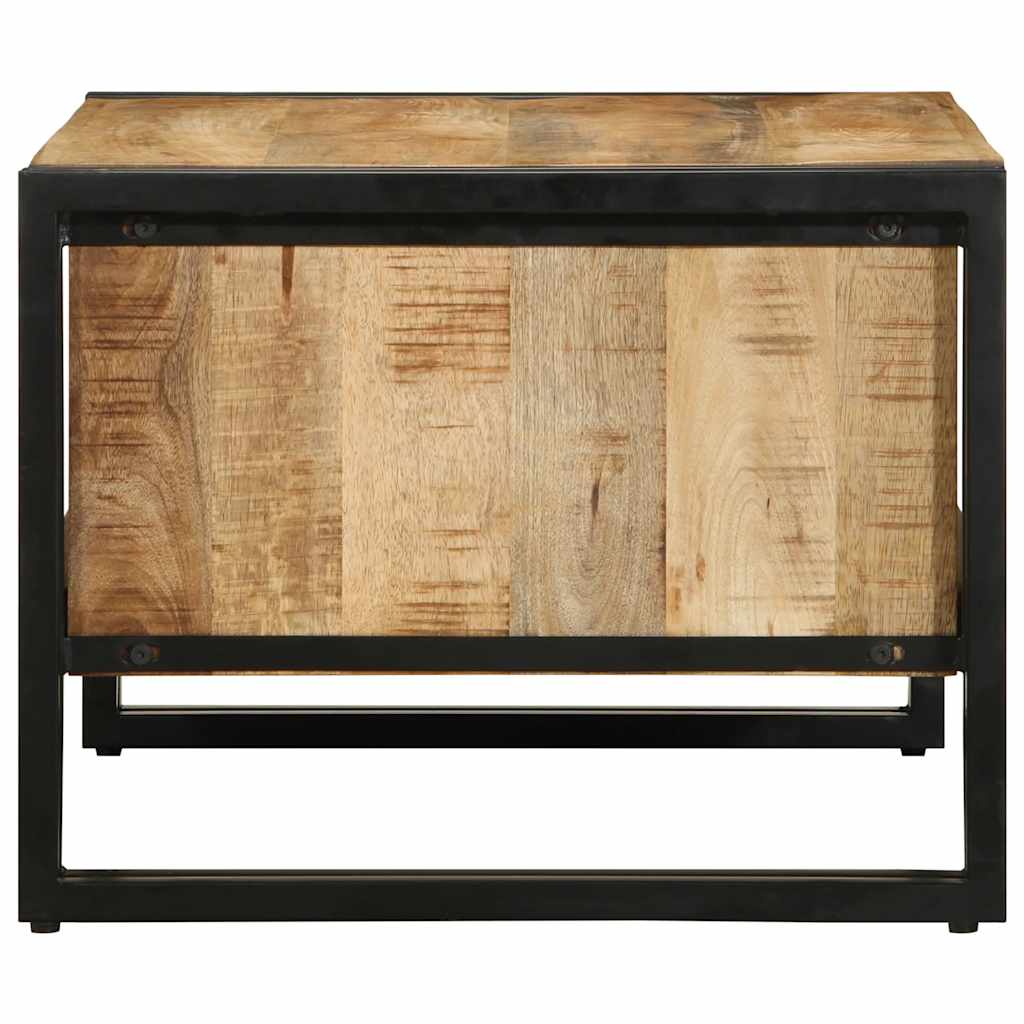Table basse 70x50x38 cm bois de manguier massif brut - XIOS