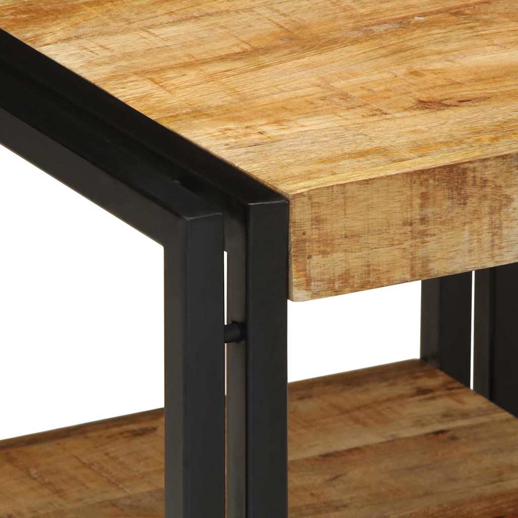 Table basse Marron 40 x 40 x 38 cm bois de manguier massif - XIOS