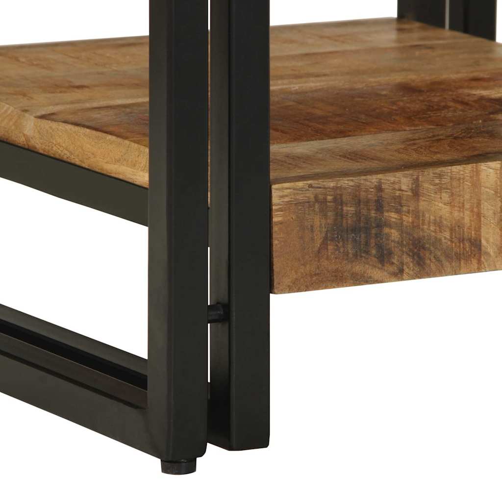 Table basse Marron 40 x 40 x 38 cm bois de manguier massif - XIOS