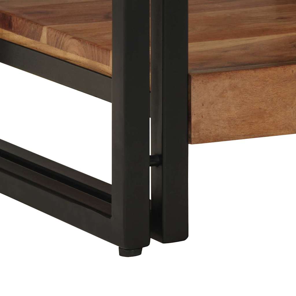 Table basse Marron 40 x 40 x 38 cm Bois d'acacia massif - XIOS