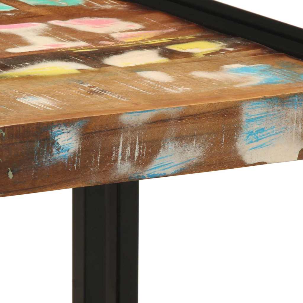 Table basse 40 x 40 x 38 cm bois de récupération massif - XIOS