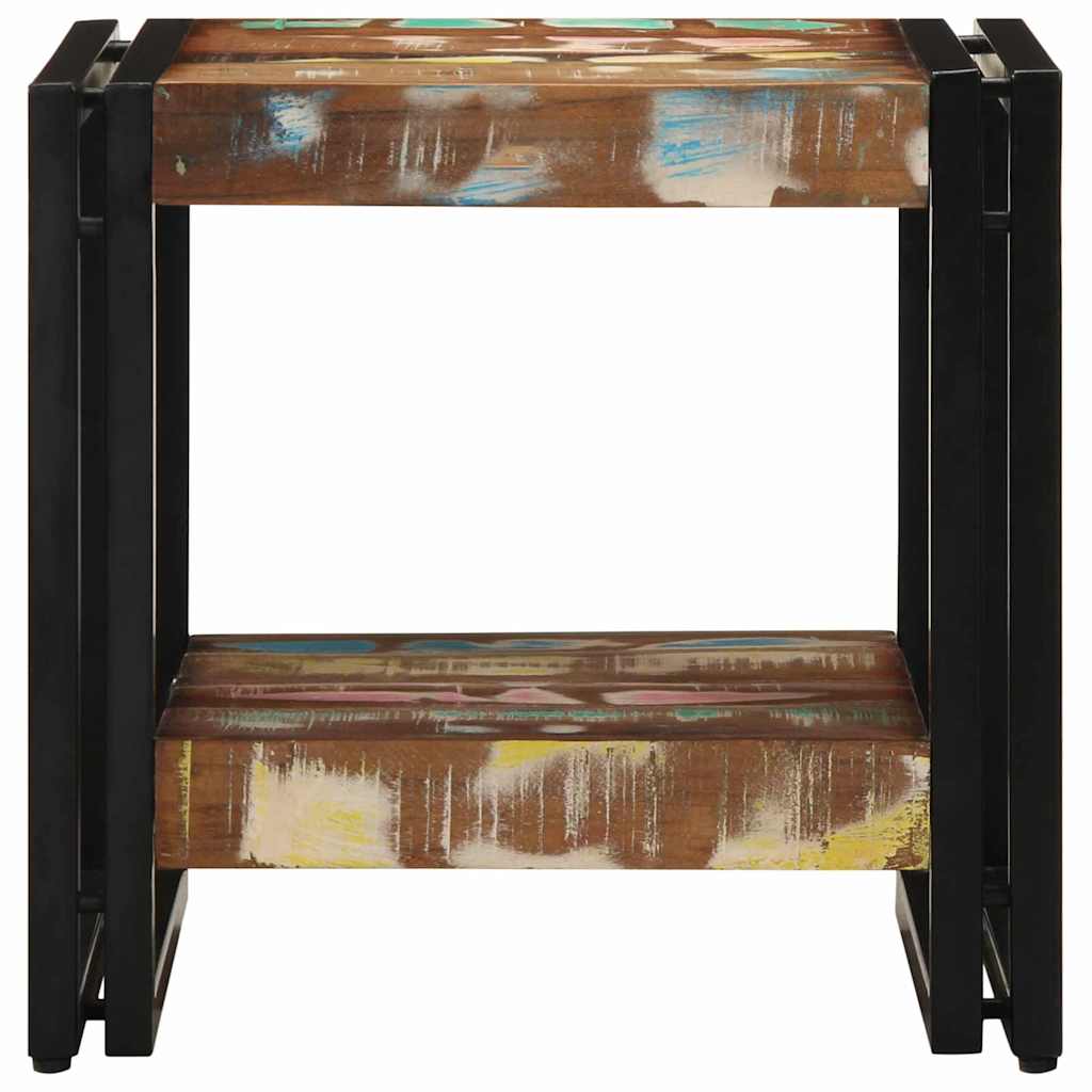 Table basse 40 x 40 x 38 cm bois de récupération massif - XIOS