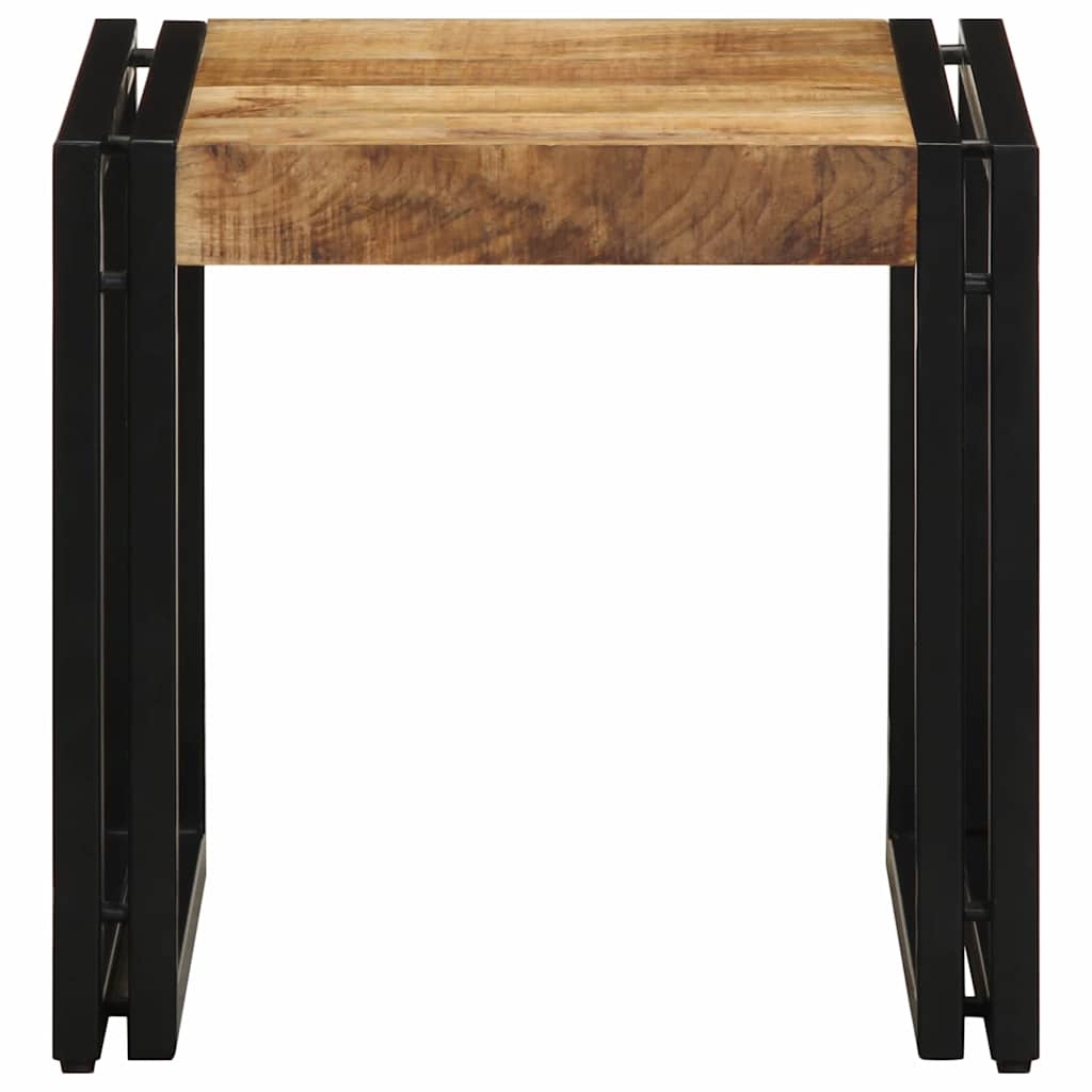 Table basse Marron 40 x 40 x 38 cm bois de manguier massif - XIOS