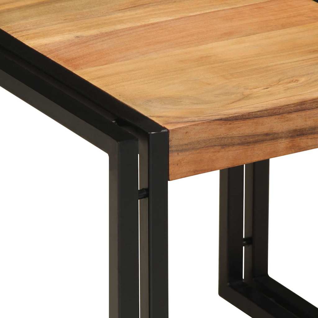 Table basse Marron 40 x 40 x 38 cm Bois d'acacia massif - XIOS