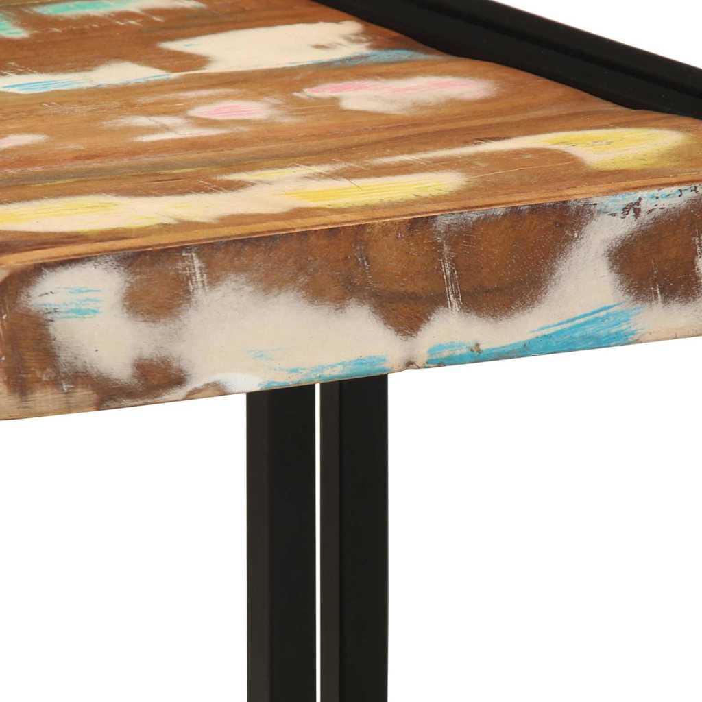 Table basse 40 x 40 x 38 cm bois de récupération massif - XIOS