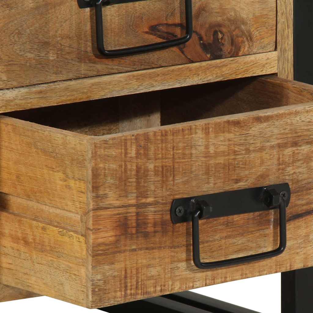 Cabinet de chevet 40 x 35 x 50 cm bois de manguier massif - XIOS