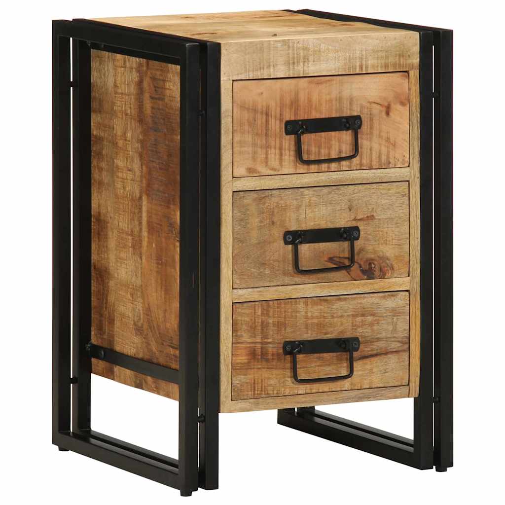 Cabinet de chevet 40 x 35 x 50 cm bois de manguier massif - XIOS