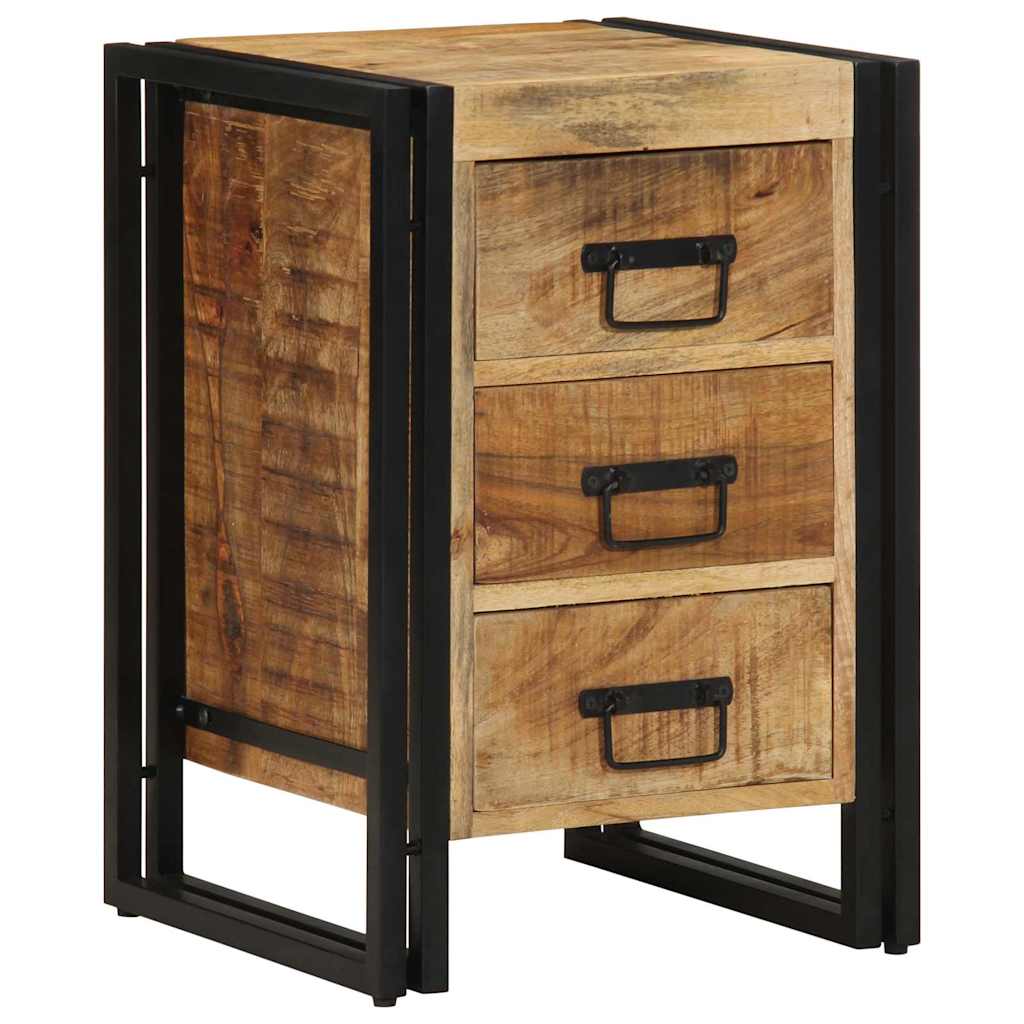Cabinet de chevet 40 x 35 x 50 cm bois de manguier massif - XIOS