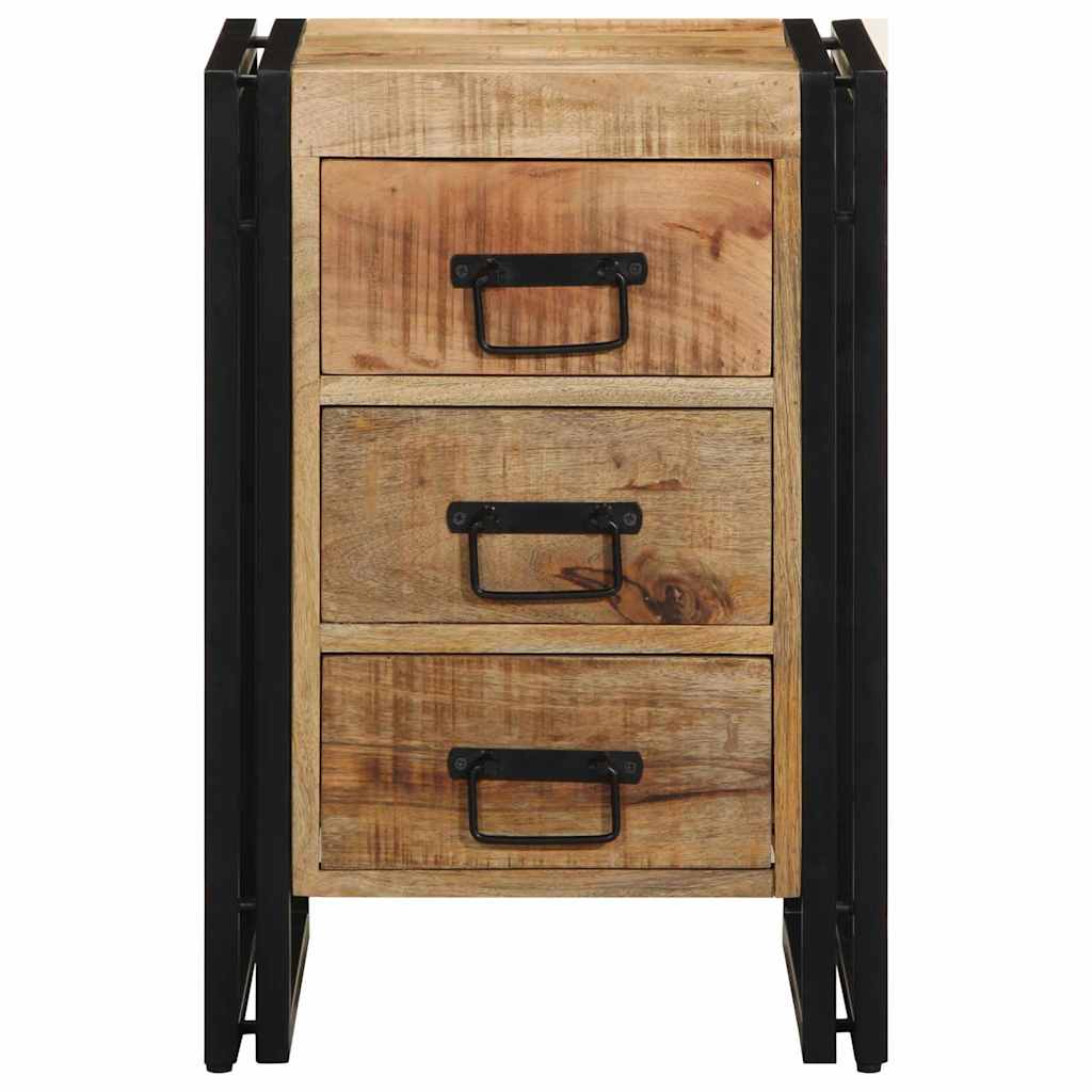 Cabinet de chevet 40 x 35 x 50 cm bois de manguier massif - XIOS
