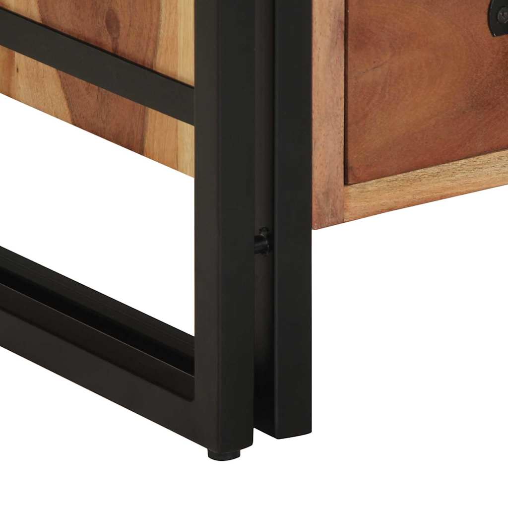 Cabinet de chevet Marron 40 x 40 x 59 cm Bois d'acacia massif - XIOS