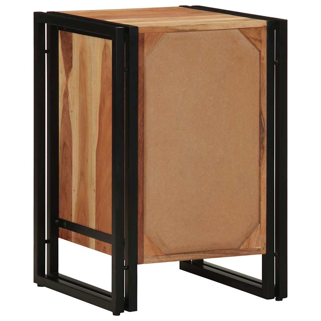 Cabinet de chevet Marron 40 x 40 x 59 cm Bois d'acacia massif - XIOS