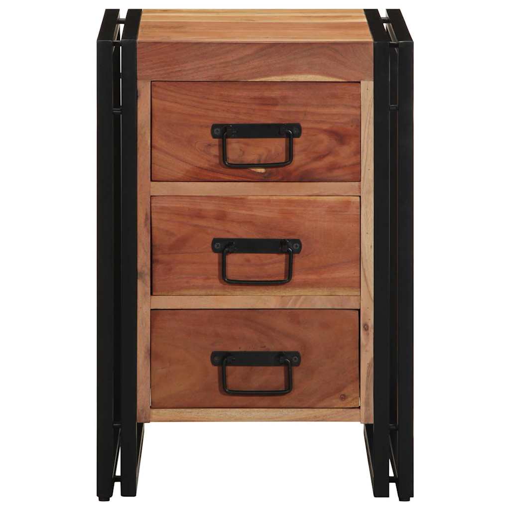 Cabinet de chevet Marron 40 x 40 x 59 cm Bois d'acacia massif - XIOS
