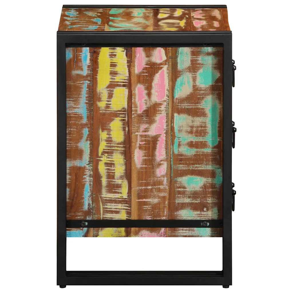Cabinet de chevet 40 x 35 x 50 cm bois de récupération massif - XIOS