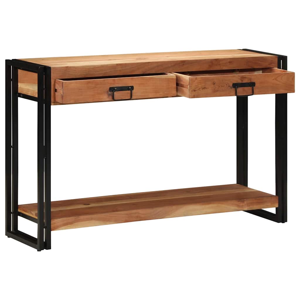 Table console Marron 120 x 33 x 75 cm Bois d'acacia massif - XIOS