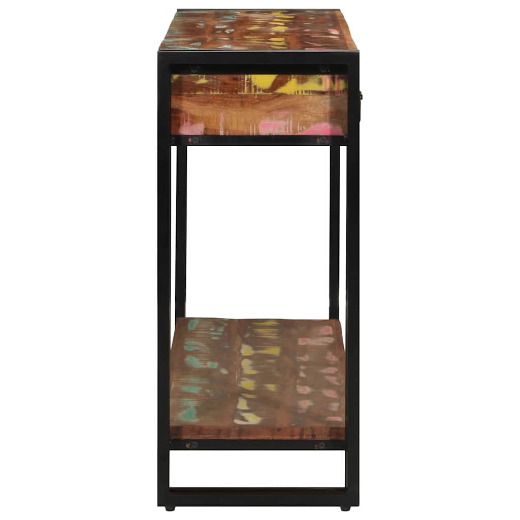 Table console Multicolore bois de récupération massif - XIOS