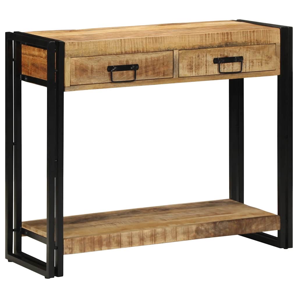 Table console Marron 90 x 33 x 75 cm bois de manguier massif - XIOS