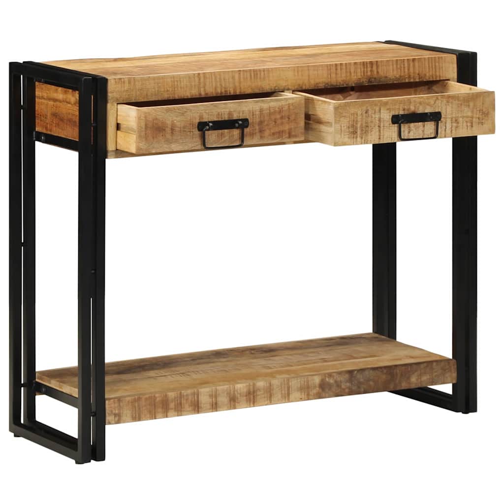 Table console Marron 90 x 33 x 75 cm bois de manguier massif - XIOS