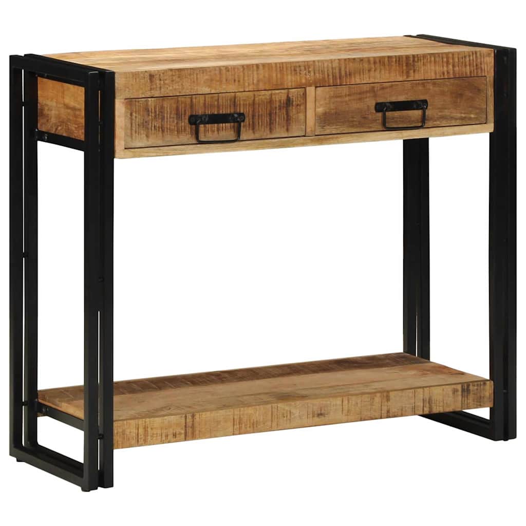 Table console Marron 90 x 33 x 75 cm bois de manguier massif - XIOS