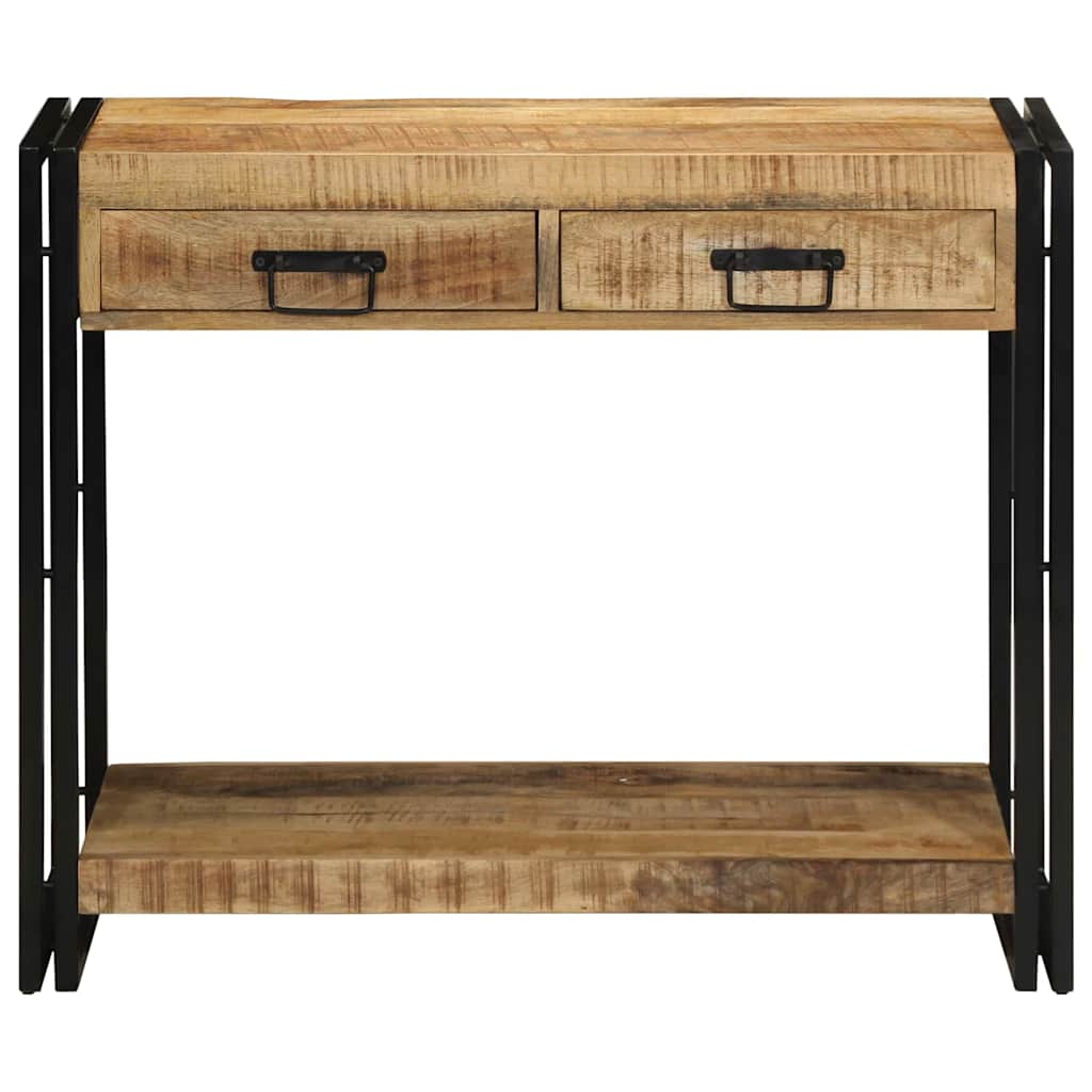 Table console Marron 90 x 33 x 75 cm bois de manguier massif - XIOS