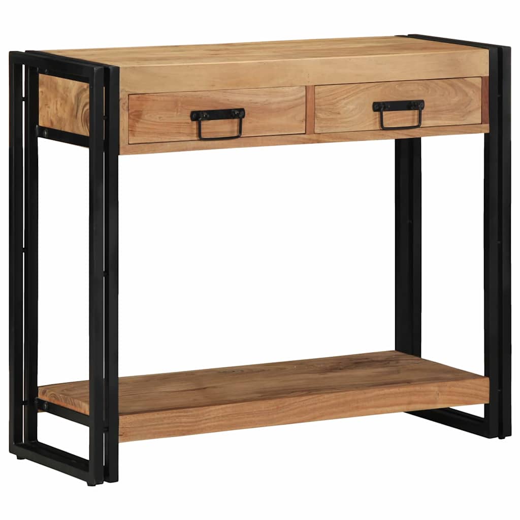 Table console Marron 90 x 33 x 75 cm Bois d'acacia massif - XIOS