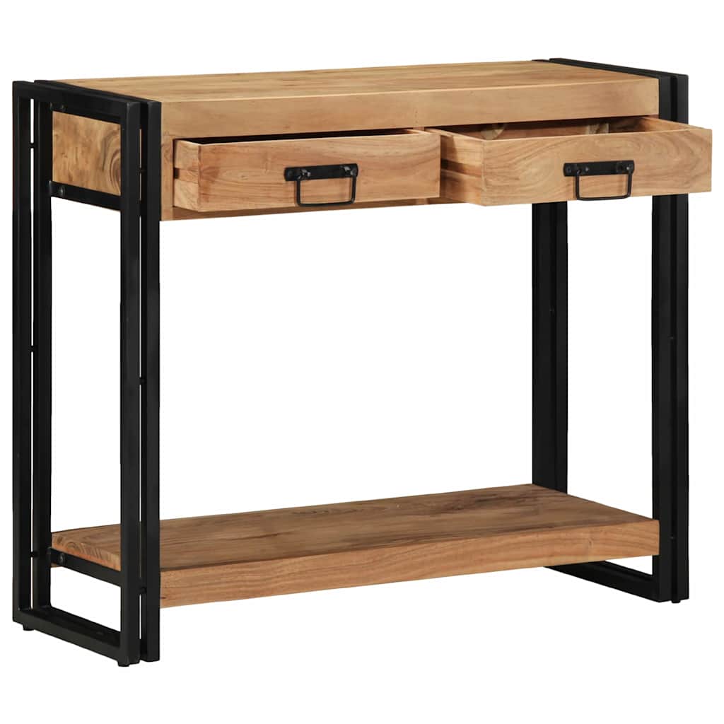 Table console Marron 90 x 33 x 75 cm Bois d'acacia massif - XIOS