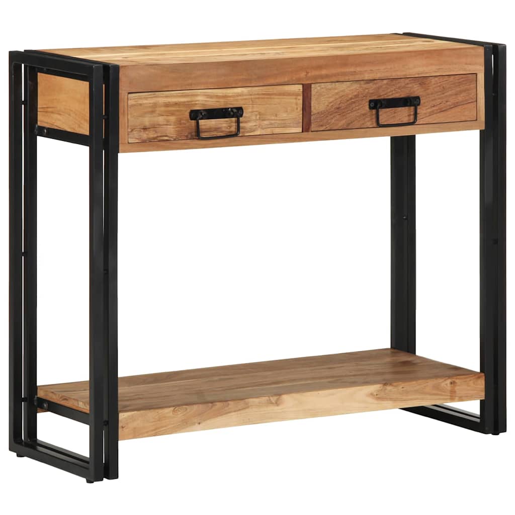 Table console Marron 90 x 33 x 75 cm Bois d'acacia massif - XIOS